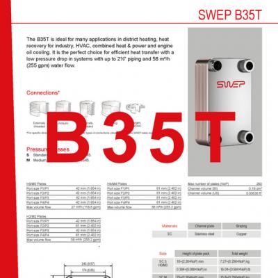 Product sheet B35T plate cooler EN