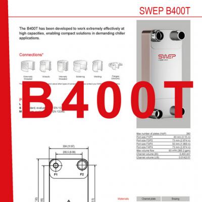 Fiches produit B400T flaque refroidisseurs FR