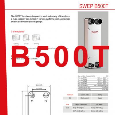 Product sheet B500T plate cooler EN