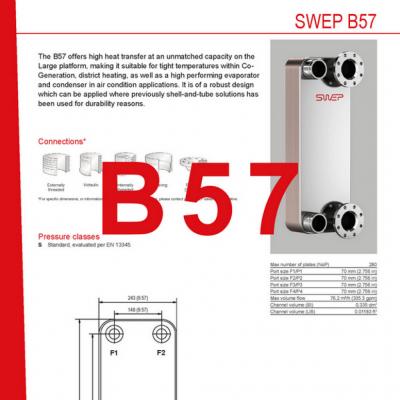 Product sheet B57 SWEP plaat koeler NL