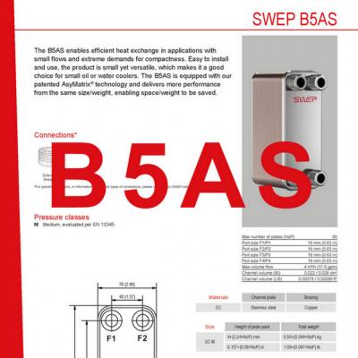 Fiches produit B5AS flaque refroidisseurs FR