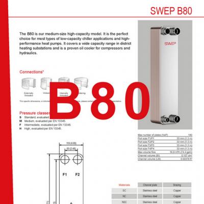 Fiches produit B80 flaque refroidisseurs FR