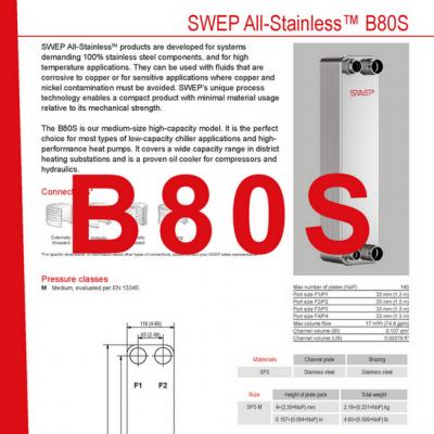 Product sheet B80S plate cooler EN