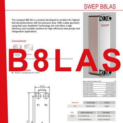 Produktblatt B8LAS SWEP plattenkühler DE