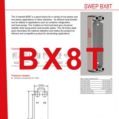 Product sheet BX8T plate cooler EN
