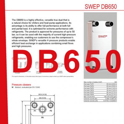 Produktblatt DB650 SWEP plattenkühler DE