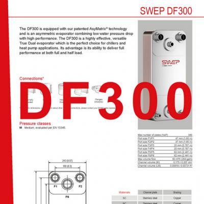 Product sheet DF300 SWEP plaat koeler NL