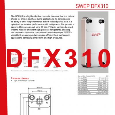 Fiches produit DFX310 flaque refroidisseurs FR