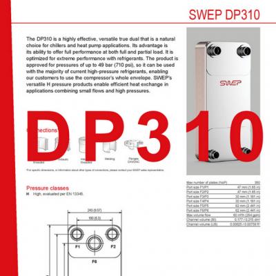 Product sheet DP310 SWEP plaat koeler NL