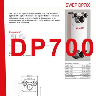 Product sheet DP700 SWEP plaat koeler NL