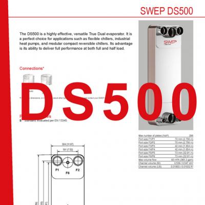 Product sheet DS500 SWEP plaat koeler NL