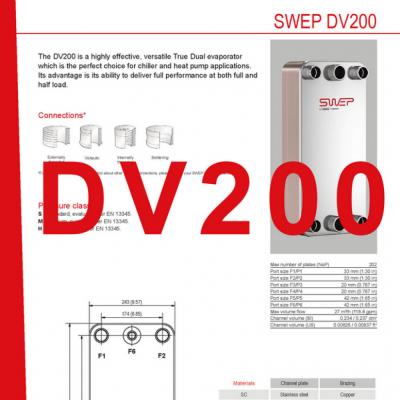 Product sheet DV200 SWEP plaat koeler NL