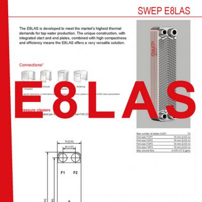 Product sheet E8LAS SWEP plaat koeler NL