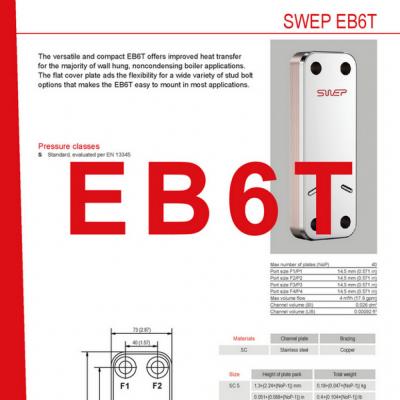 Product sheet EB6T SWEP plaat koeler NL