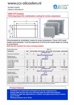AKG CP-series Compressor koelers