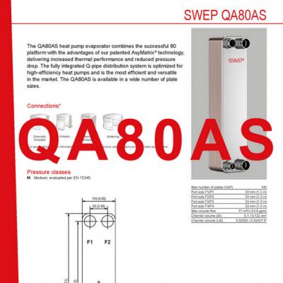 Product sheet QA80AS SWEP plaat koeler NL