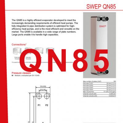 Produktblatt QN85 SWEP plattenkühler DE
