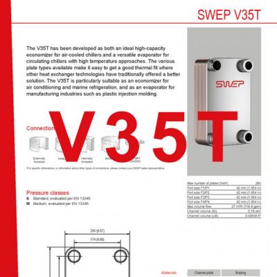 Produktblatt V35T SWEP plattenkühler DE