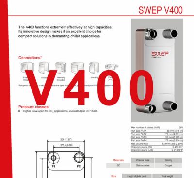 Produktblatt V400 SWEP plattenkühler DE