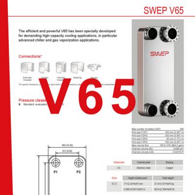 Produktblatt V65 SWEP plattenkühler DE