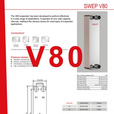 Product sheet V80 SWEP plaat koeler NL