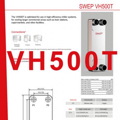 Produktblatt VH500T SWEP plattenkühler DE