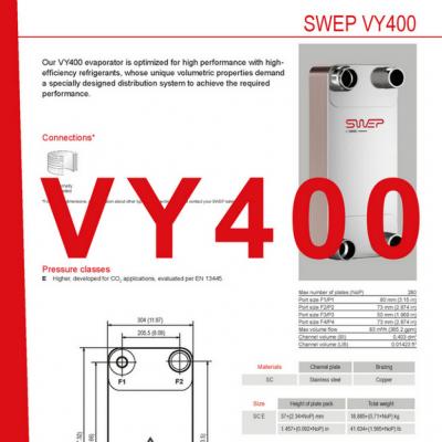 Fiches produit VY400 flaque refroidisseurs FR