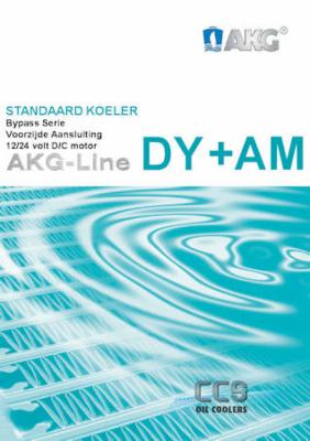 Datasheet AKG-Line DY Oliekoeler met bypass aansluiting voorzijde 12-24V