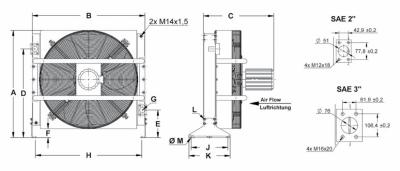  Ölkühler 400 Volt (druckend) A120B A135B A225B A330B