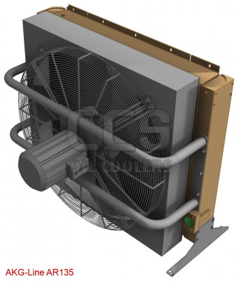 Oil cooler (dusty environment) 400 Volt fan AR135