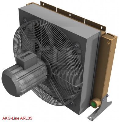 Oil cooler (dusty environment) 400 Volt low noise fan ARL35