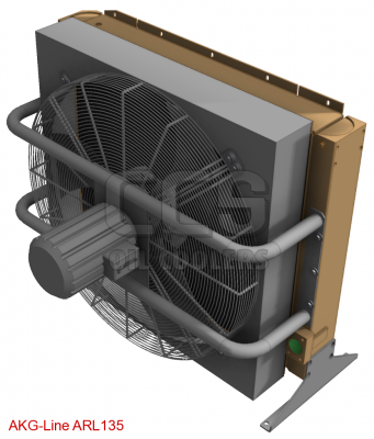 Refroidisseur d'huile (environnement poussiéreux) ventilateur à faible bruit 400 Volts ARL135