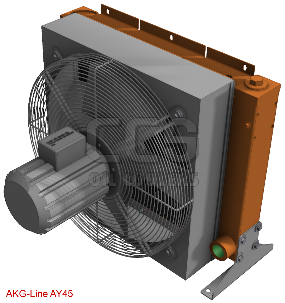 AY45 oil cooler with bypass (Oil Cooler with AC Motor (400V)) CCS Oil