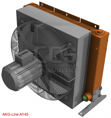 Oil cooler with bypass 400 Volt fan AY45