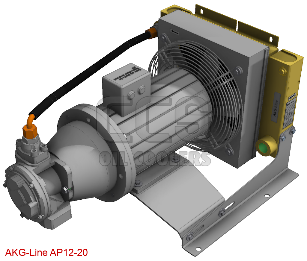 AP1220 oil cooler with pump 20cm³ (Oil Cooler with AC Motor (400V