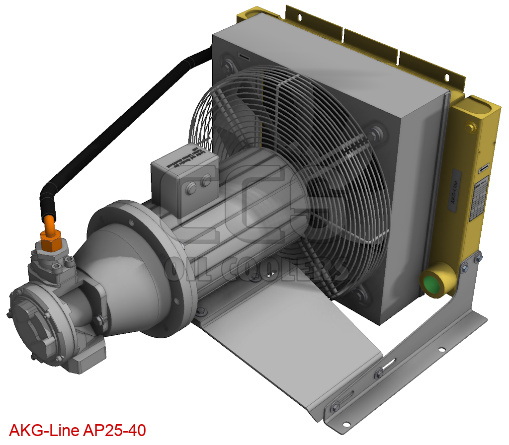 AP2540 oil cooler with pump 40cm³ (Oil Cooler with AC Motor (400V)) CCS Oil Coolers
