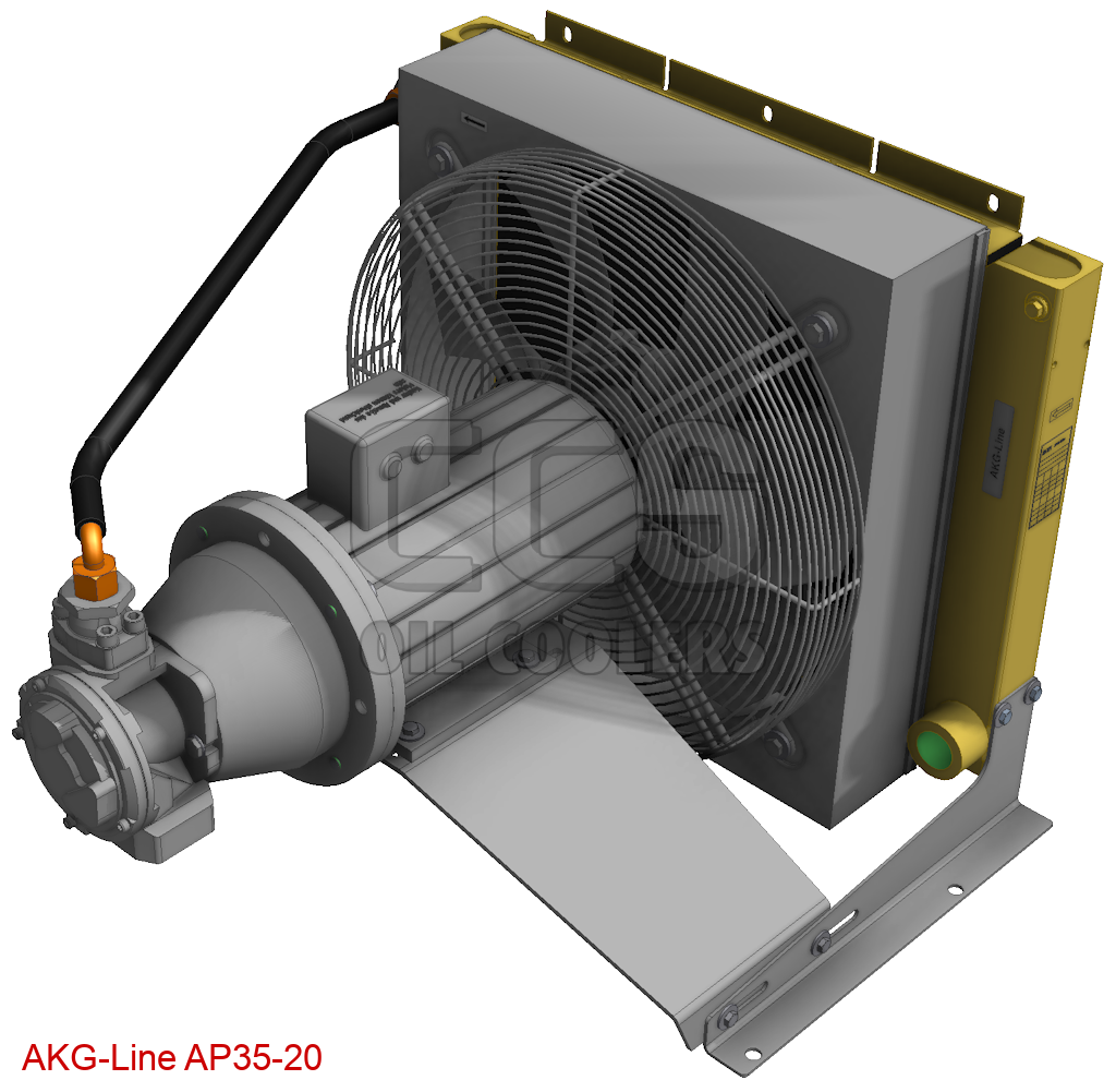 AP3520 oil cooler with pump 20cm³ (Oil Cooler with AC Motor (400V)) CCS Oil Coolers