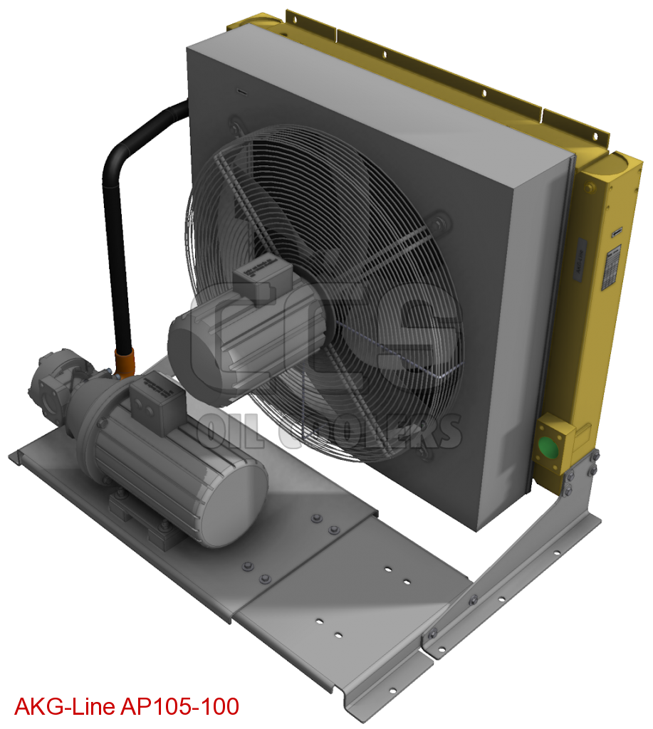 AP105100 oil cooler with pump 100cm³ (Oil Cooler with AC Motor (400V)) CCS Oil Coolers