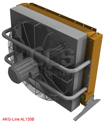 Oil cooler 400 Volt low noise fan (blowing) AL135B