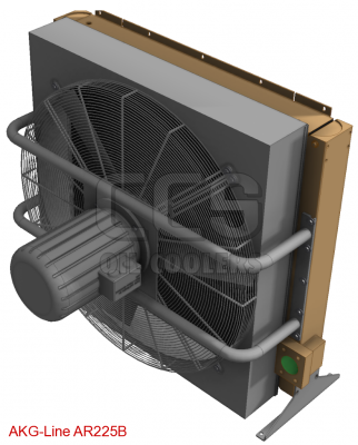 Oil cooler (dusty environment) 400 Volt fan (blowing) AR225B
