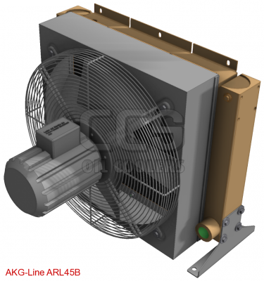 Oil cooler (dusty environment) 400 Volt low noise fan (blowing) ARL45B