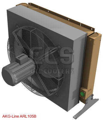 Oil cooler (dusty environment) 400 Volt low noise fan (blowing) ARL105B