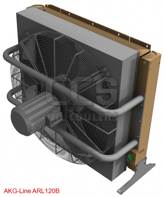 Oil cooler (dusty environment) 400 Volt low noise fan (blowing) ARL120B