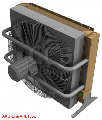 Refroidisseur d'huile (environnement poussiéreux) Ventilateur à faible bruit de 400 volts (soufflant) ARL135B