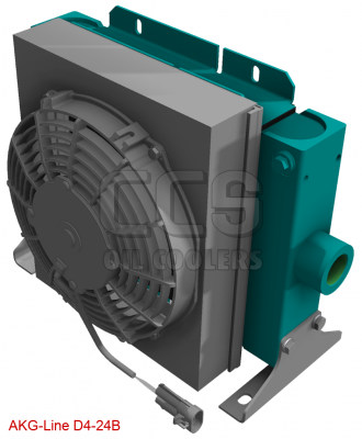 Ölkühler 24 Volt Lüfter (druckend) D4-24B