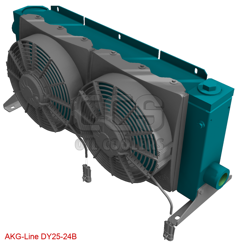 DY25 oil cooler with bypass 12V-DC (Oil Cooler with DC Motor (12V-24V ...