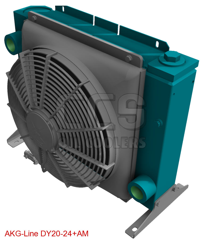 DY20+AM oil cooler with bypass 24VDC (Oil Cooler with DC Motor (12V24V)) CCS Oil Coolers