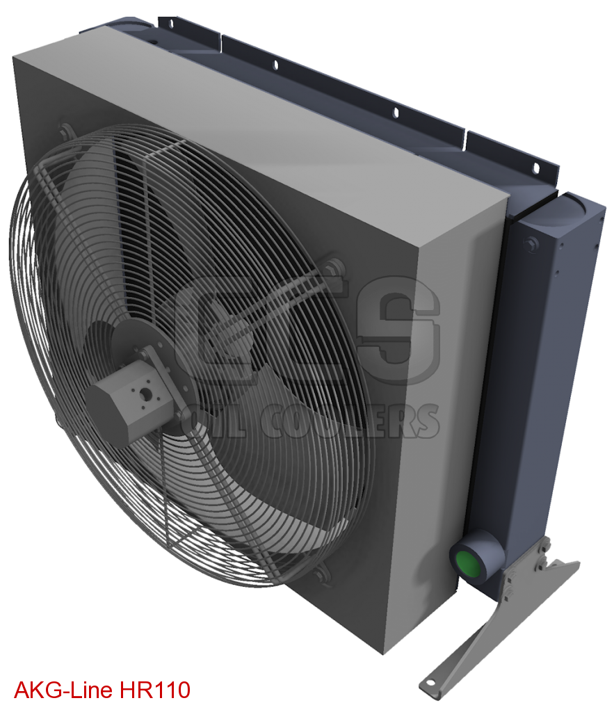HR75 oil cooler with anticlogging fin system (Oil Cooler with Hydraulic Motor) CCS Oil Coolers