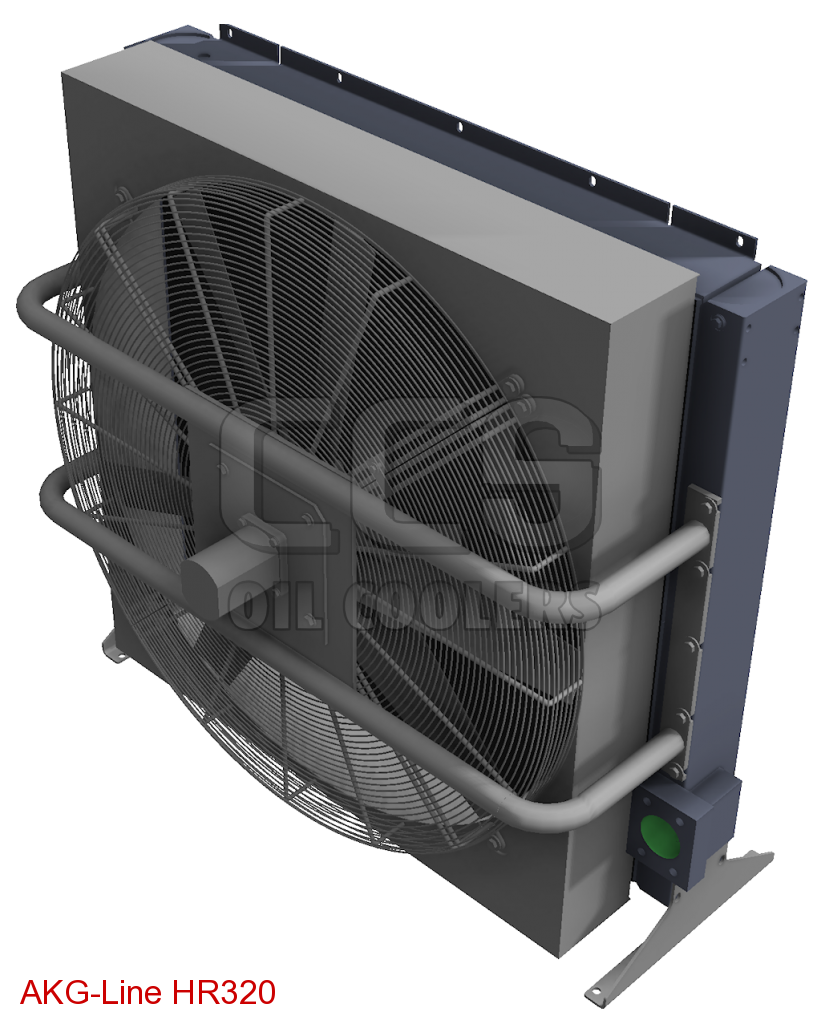 HR225 oil cooler with anticlogging fin system (Oil Cooler with Hydraulic Motor) CCS Oil Coolers