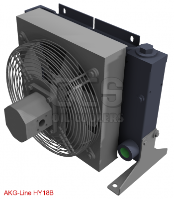 Ölkühler mit hydraulischem Bypassventilator (druckend) HY18B
